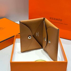 Hermes H083035CK10 Calvi Duo card holder H91015 - Default Title - View 3