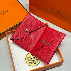 Hermes H083035CK10 Calvi Duo card holder H91018 - Default Title - View 2