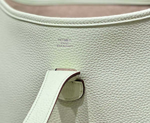 Hermes H083435 Evelyne III 29 Shoulder Bag Silver Hardware Light Green - Default Title - View 7