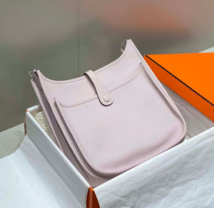 Hermes H083435 Evelyne III 29 Shoulder Bag Silver Hardware Light Purple - Default Title - View 2