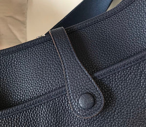 Hermes H083435 Evelyne III 29 Shoulder Bag Silver Hardware Navy Blue - Default Title - View 8