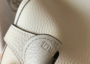 Hermes H083435 Evelyne III 29 Shoulder Bag Silver Hardware White Gray - Default Title - View 8