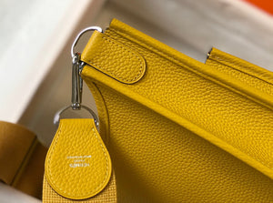 Hermes H083435 Evelyne III 29 Shoulder Bag Silver Hardware Yellow - Default Title - View 8