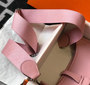 Hermes H083435 Evelyne III 29 Shoulder Bag Silver Hardware Pink - Default Title - View 6