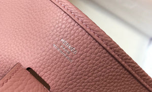 Hermes H083435 Evelyne III 29 Shoulder Bag Silver Hardware Pink - Default Title - View 7