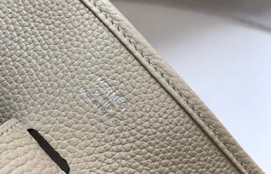 Hermes H083435 Evelyne III 29 Shoulder Bag Silver Hardware Beige - Default Title - View 7