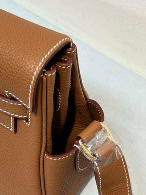 Hermes H084109CK25 Kelly Messager Shoulder Togo 25 bags Gold Brown - Default Title - View 5