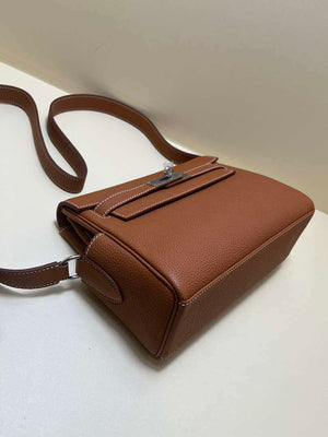 Hermes H084109CK25 Kelly Messager Shoulder Togo 25 bags Brown Silver - Default Title - View 6