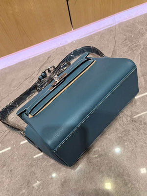 Hermes H084109CK25 Kelly Messager Shoulder Togo 25 bags Sky Blue Silver - Default Title - View 5
