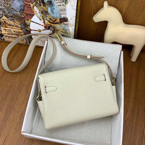 Hermes H084109CK25 Kelly Messager Shoulder Togo 25 bags White Gold - Default Title - View 4