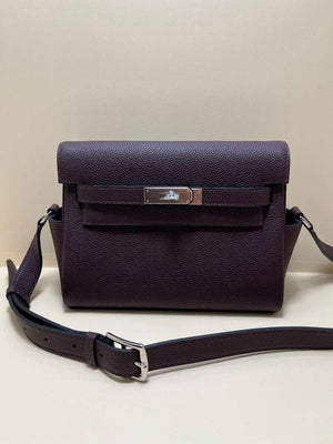 Hermes H084109CK25 Kelly Messager Shoulder Togo 25 bags Saddle Red - Default Title - View 1