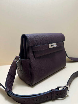 Hermes H084109CK25 Kelly Messager Shoulder Togo 25 bags Saddle Red - Default Title - View 3