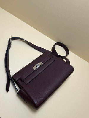 Hermes H084109CK25 Kelly Messager Shoulder Togo 25 bags Saddle Red - Default Title - View 5
