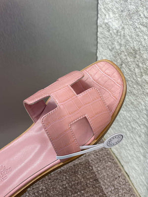 Hermes H202230Zv5K360 Women Crocodile calfskin Oran Sandal H33649 - Euro 34=US 3 - View 7