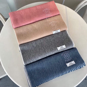 Hermes H208804S Scarves Smoking a Franges Muffler H50019 - Default Title - View 2