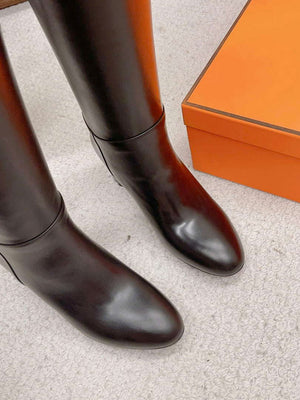 Hermes H222070Z Women's Shoes High Boot H66296 - 35 - View 8