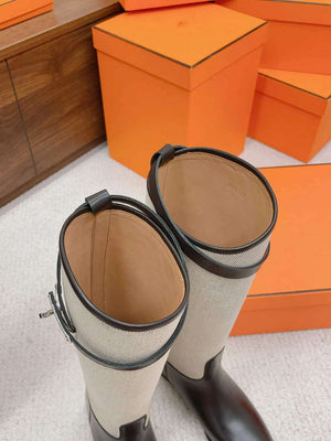 Hermes H222070Z Women's Shoes High Boot H66299 - 35 - View 8