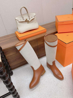 Hermes H222070Z Women's Shoes High Boot H66300 - 35 - View 5