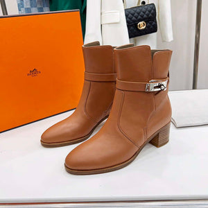 Hermes H222092Z A3360 Frenchie 50 ankle boot Brown - 35 - View 1