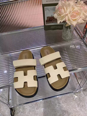 Hermes H222857 Men Women's Hermes Chypre sandals H908912 - 35 - View 1