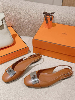 Hermes H241158Zv1D360 Innocente Slingback Shoes H990021 - Euro 35=US 4 - View 2