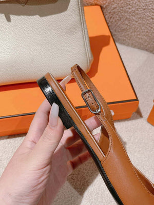Hermes H241158Zv1D360 Innocente Slingback Shoes H990021 - Euro 35=US 4 - View 7