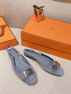 Hermes H241158Zv1D360 Innocente Slingback Shoes H990026 - Euro 35=US 4 - View 1