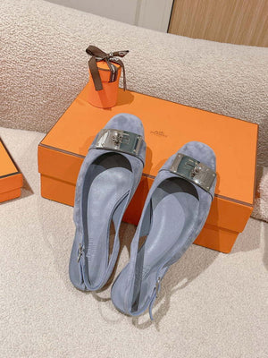 Hermes H241158Zv1D360 Innocente Slingback Shoes H990026 - Euro 35=US 4 - View 5