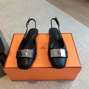 Hermes H241158Zv1D360 Innocente Slingback Shoes H990026 - Euro 35=US 4 - View 2