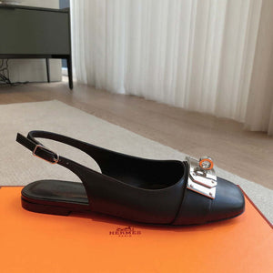 Hermes H241158Zv1D360 Innocente Slingback Shoes H990026 - Euro 35=US 4 - View 7