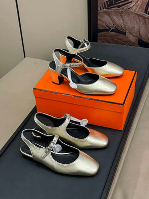 Hermes H251148Zv1W380 Women Kleo slingback H33663 - 10 mm / Euro 35=US 4 - View 1