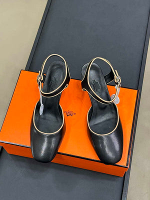 Hermes H251148Zv1W380 Women Kleo slingback H33665 - 10 mm / Euro 35=US 4 - View 2