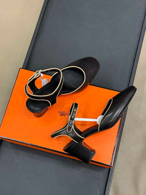 Hermes H251148Zv1W380 Women Kleo slingback H33665 - 10 mm / Euro 35=US 4 - View 3