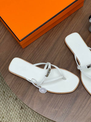 Hermes H261038ZvL1390 Miss sandal White - Euro 34=US 3 - View 7
