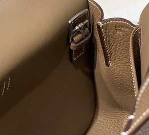 Hermes halzan 25 clemence stamp B Silver H98803 - Default Title - View 8
