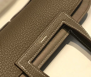 Hermes halzan clemence stamp B Gold H98808 - 22 cm - View 6