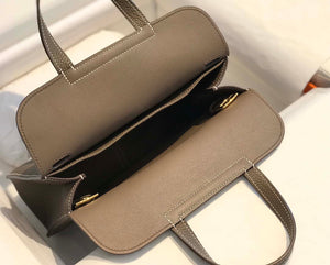 Hermes halzan clemence stamp B Gold H98808 - 22 cm - View 16