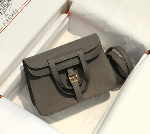 Hermes halzan clemence stamp B Gold H98809 - 22 cm - View 1