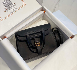 Hermes halzan clemence stamp B Gold H98810 - 22 cm - View 1