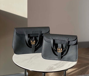 Hermes halzan clemence stamp B Gold H98810 - 22 cm - View 10