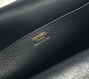 Hermes halzan clemence stamp B Gold H98810 - 22 cm - View 18