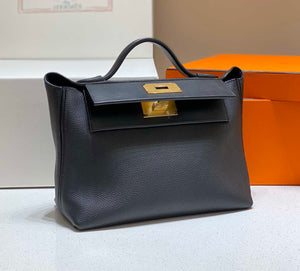 Hermes Kelly 2424 Leather 29cm H230268 Black Shoulder bag - Default Title - View 4
