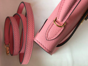 Hermes Kelly Bag Hermes 19CM Epsom Shoulder Mini Bag Pink 20477 - Default Title - View 6