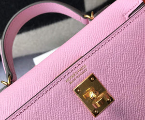 Hermes Kelly Bag Hermes 19CM Epsom Shoulder Mini Bag purple 20459 - Default Title - View 6
