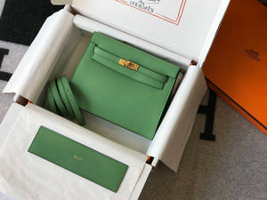Hermes Kelly Danse 22cm Leather Bag 20362 Avocado Green - Default Title - View 2