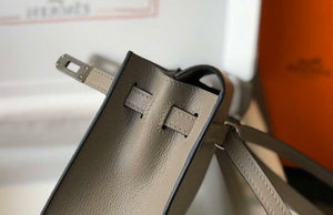 Hermes Kelly Danse 22cm Leather Bag 20363 Gray Sliver - Default Title - View 7