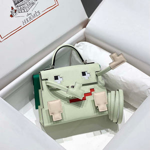 Hermes Kelly Doll Quelle Idole Picto Mauve Sylvestre Epsom with Palladium Hardware H230307 - Default Title - View 3