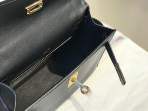 Hermes Kelly Pouchette Swift Leather clutch bag Gold H230270 - Default Title - View 9