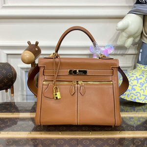Hermes Kelly Swift Kelly Lakis 28 32 cm H230311 - Gold / Semi manual / 28 CM - View 1