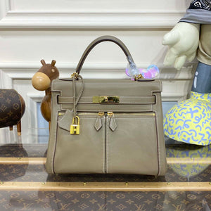 Hermes Kelly Swift Kelly Lakis 28 32 cm H230312 - Gold / Semi manual / 28 CM - View 1